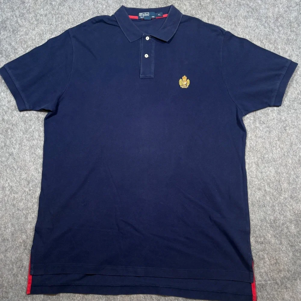 Polo By Ralph Lauren Polo Shirt Men's Size XL Blue Short‎ Sleeves Logo 2-Button